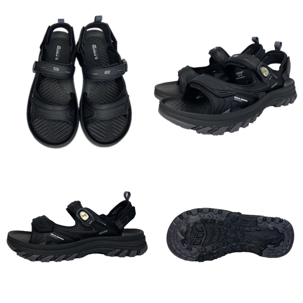 GP 男人涼鞋 防水防滑 🔥現打九折🔥 耐磨超輕量 男用 新款 黑色 g9561m g9584M-圖片-1