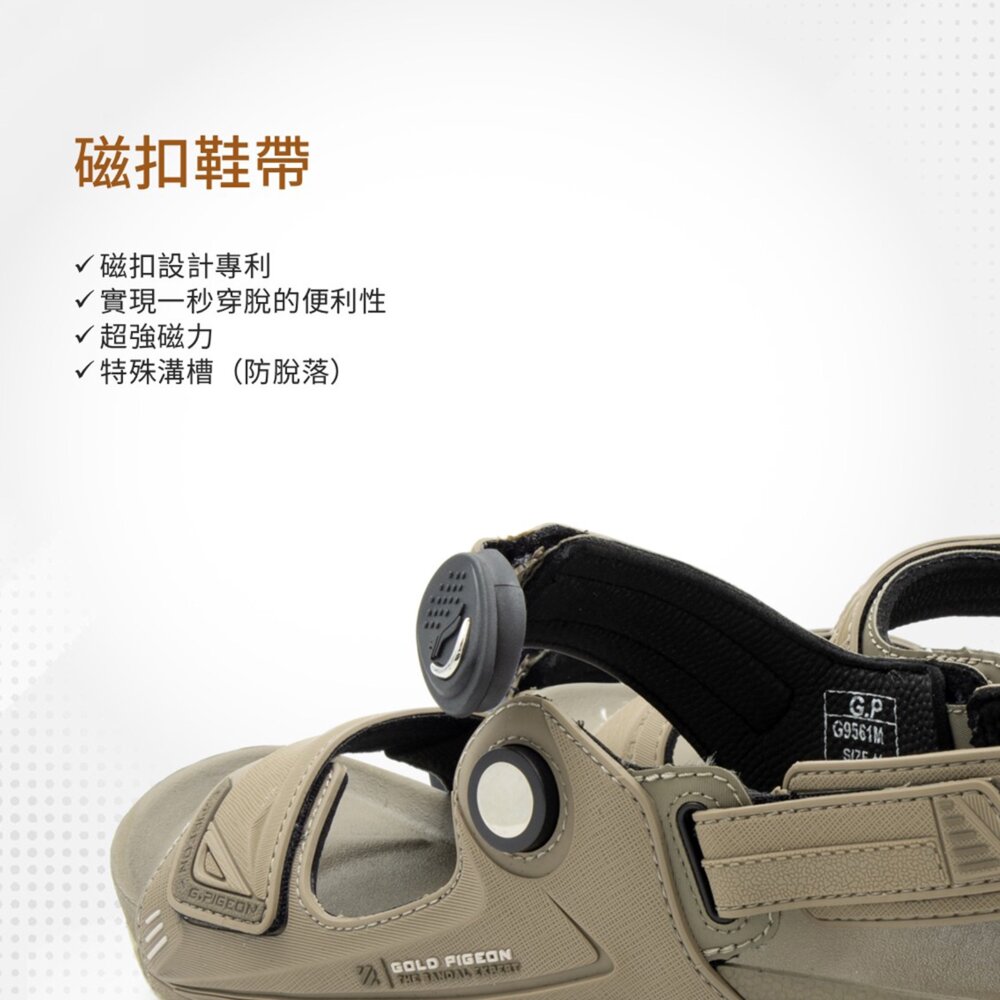 GP 男人涼鞋 防水防滑 🔥現打九折🔥 耐磨超輕量 男用 新款 黑色 g9561m g9584M-圖片-10