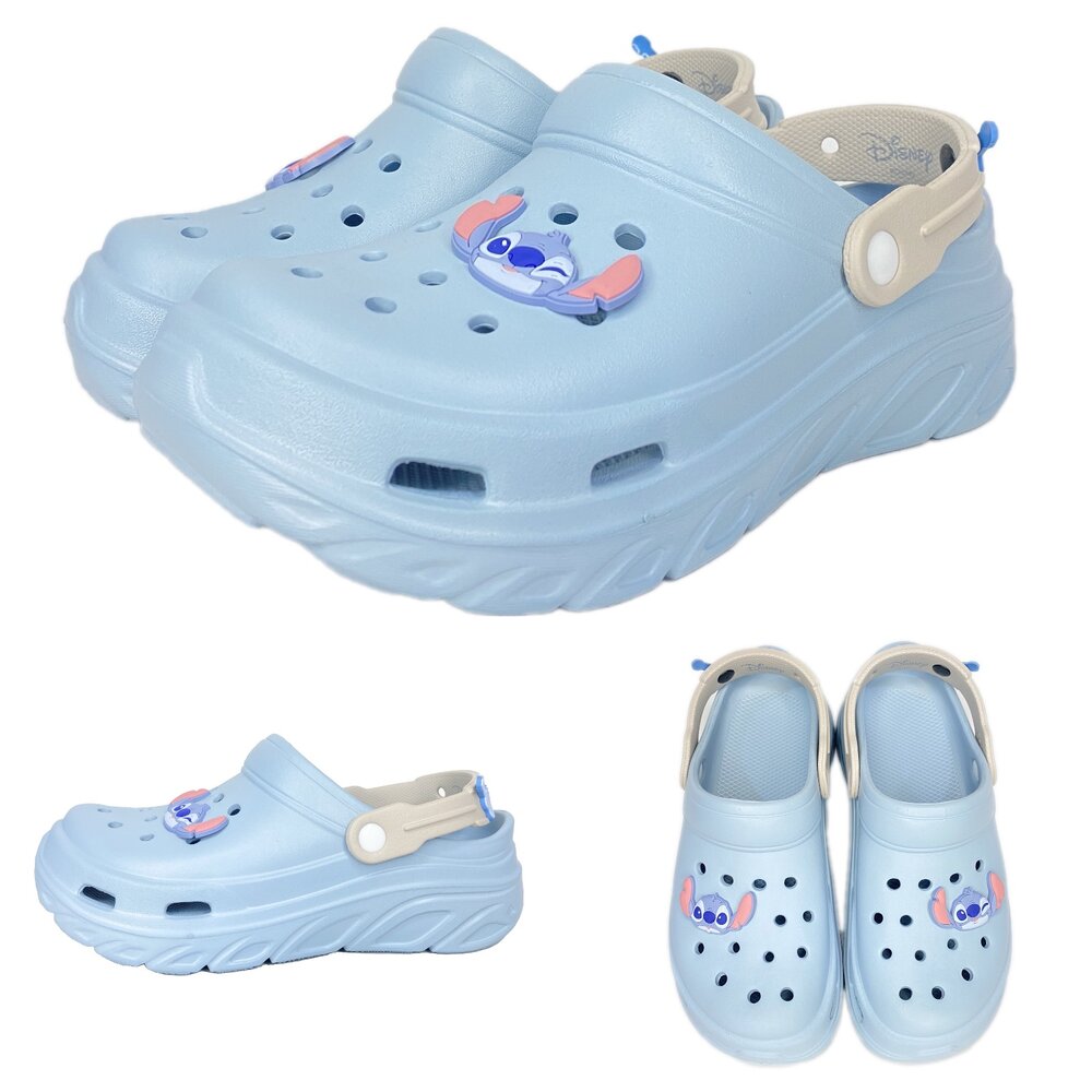 奇奇蒂蒂 女用厚底拖鞋 女洞洞鞋 15-25公分 迪士尼 親子鞋 涼拖鞋-圖片-3