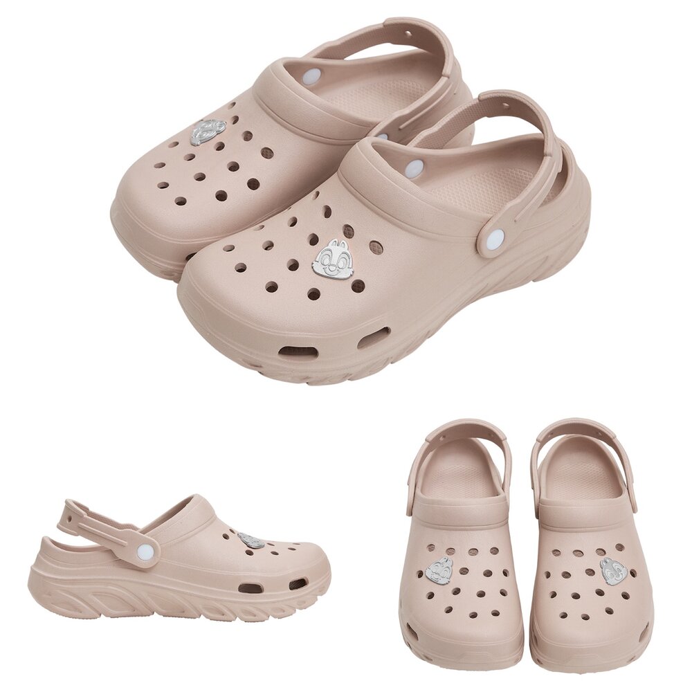 奇奇蒂蒂 女用厚底拖鞋 女洞洞鞋 15-25公分 迪士尼 親子鞋 涼拖鞋-圖片-5