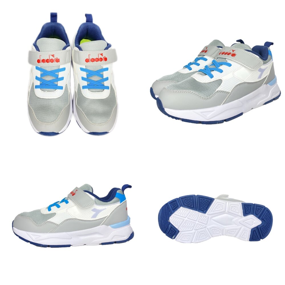 Diadora 寬楦 全黑運動鞋 康特杯 男童女童童鞋 矯正鞋 19-24.5號-圖片-1