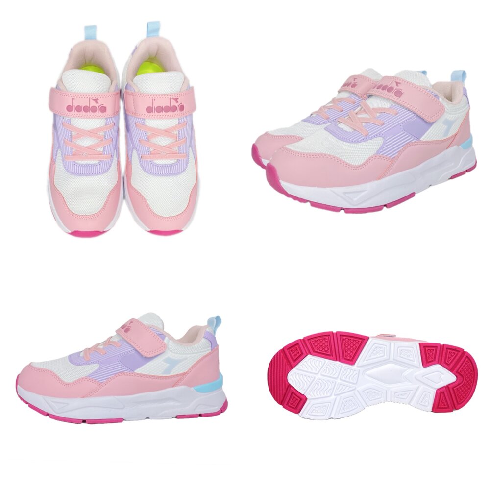 Diadora 寬楦 全黑運動鞋 康特杯 男童女童童鞋 矯正鞋 19-24.5號-圖片-2