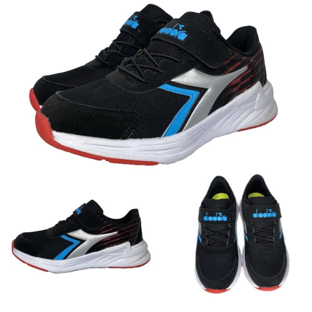 Diadora 寬楦 全黑運動鞋 康特杯 男童女童童鞋 矯正鞋 19-24.5號-圖片-8