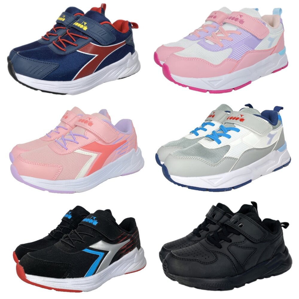 Diadora 寬楦 全黑運動鞋 康特杯 男童女童童鞋 矯正鞋 19-24.5號 封面照片