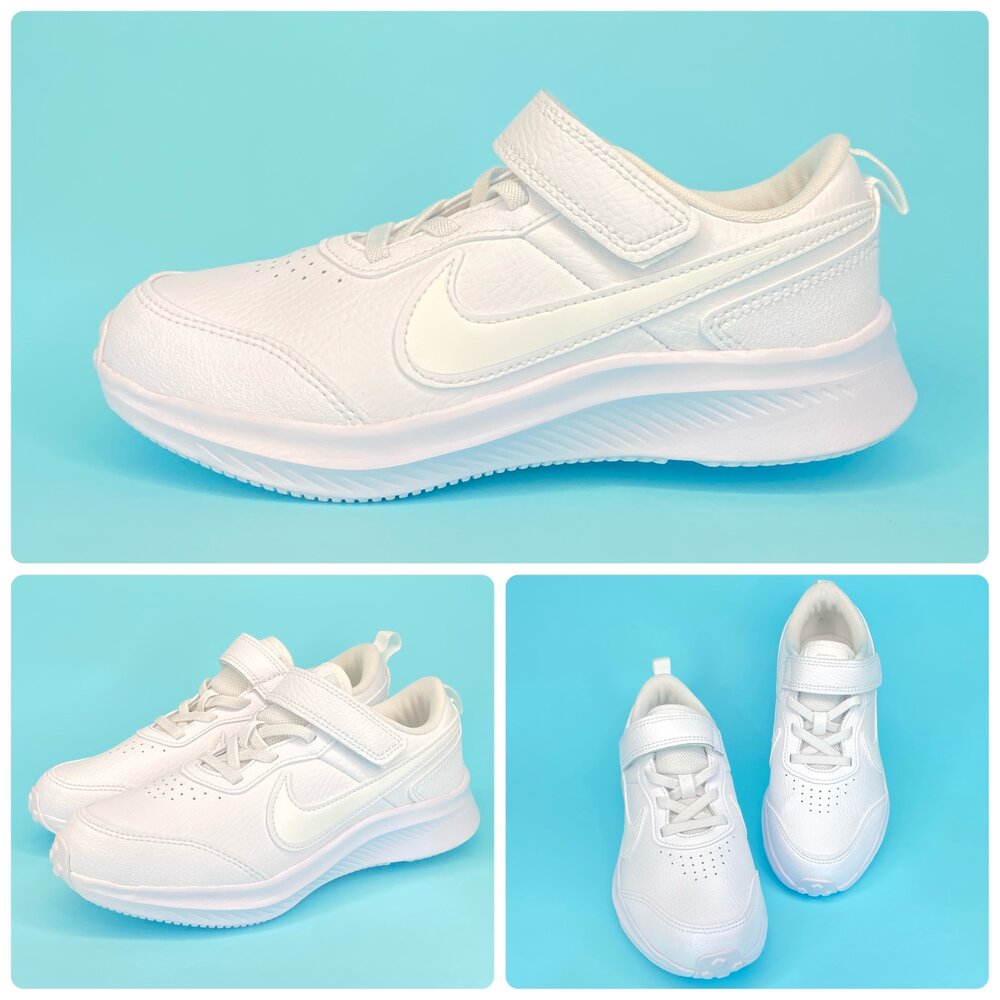 Nike 全白球鞋 全新正品 童鞋 運動鞋 清倉特價 兒童-圖片-3