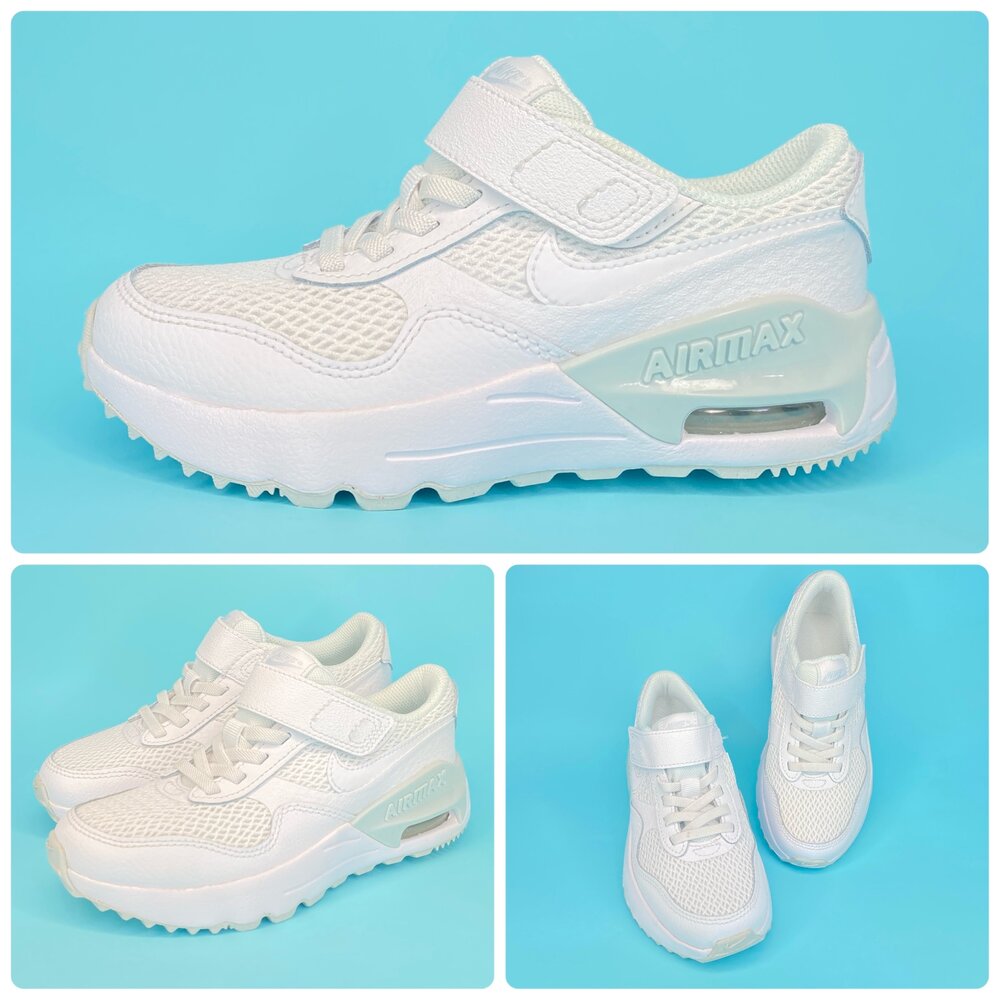 Nike 全白球鞋 全新正品 童鞋 運動鞋 清倉特價 兒童-圖片-8