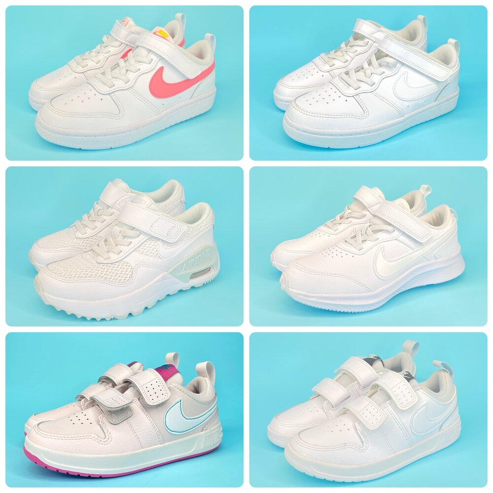 Nike全白球鞋全新正品童鞋運動鞋清倉特價兒童