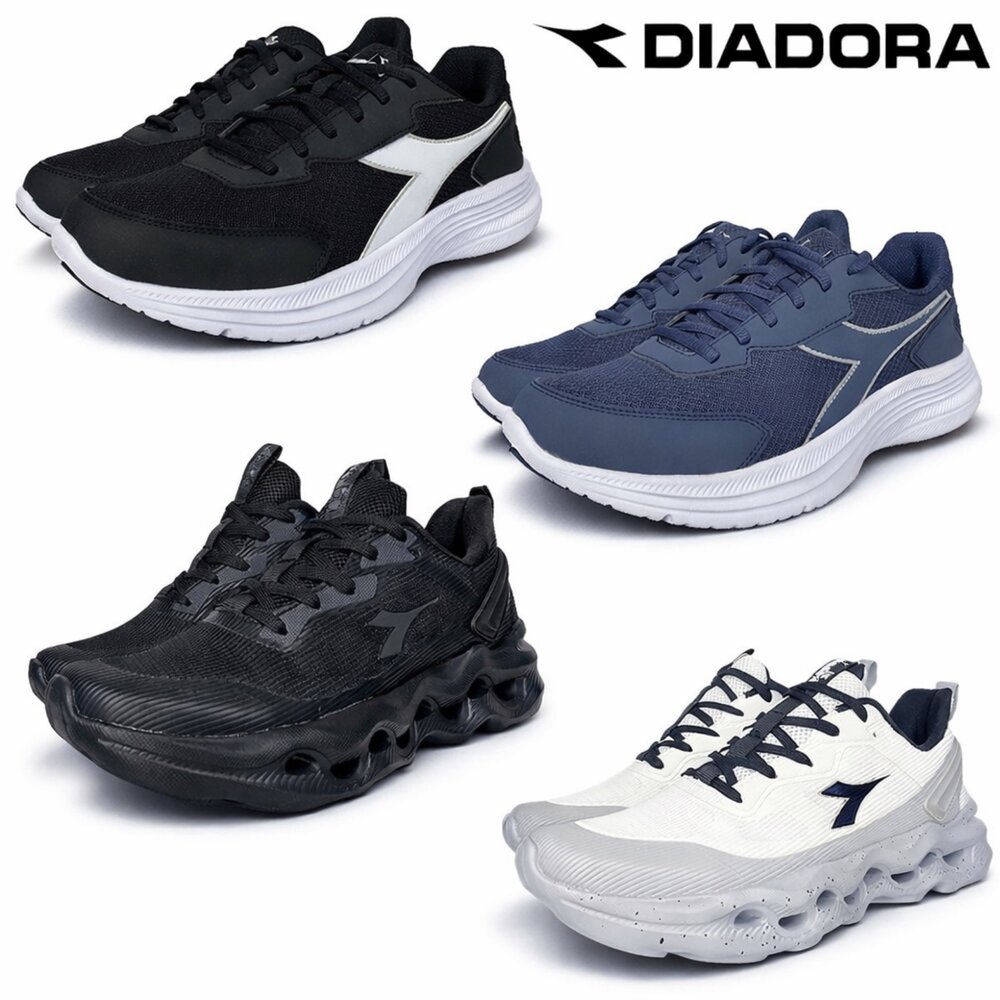 241028074614-Diadora 男運動鞋 透氣 慢跑鞋 康特杯 穩定後跟 球鞋 矯正機能 男鞋 全新正品