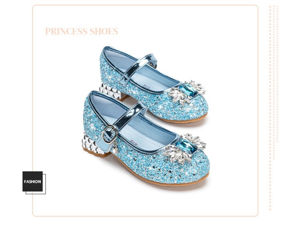 寶石水鑽娃娃鞋 女童公主鞋 平底鞋 亮片 休閒鞋-圖片-10