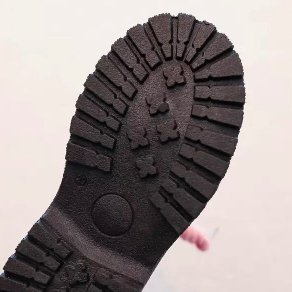 女童皮面靴子 兒童短靴 防水 愛心 15-22公分 拉鍊穿脫-圖片-4