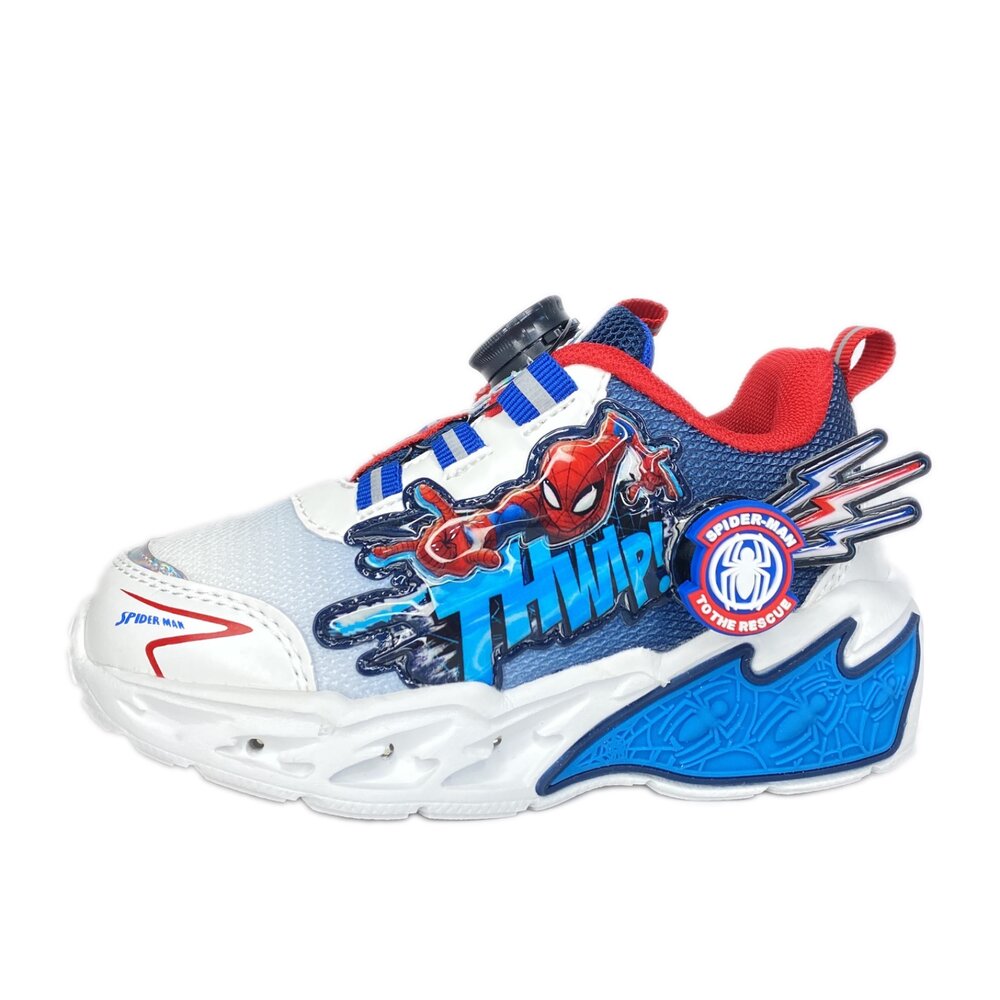 蜘蛛人 運動鞋 旋鈕球鞋 電燈鞋 童鞋 漫威 17-22號-圖片-2