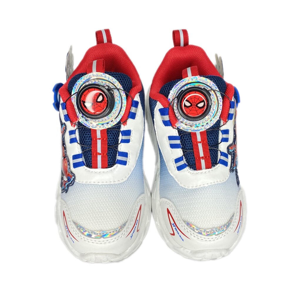 蜘蛛人 運動鞋 旋鈕球鞋 電燈鞋 童鞋 漫威 17-22號-圖片-3