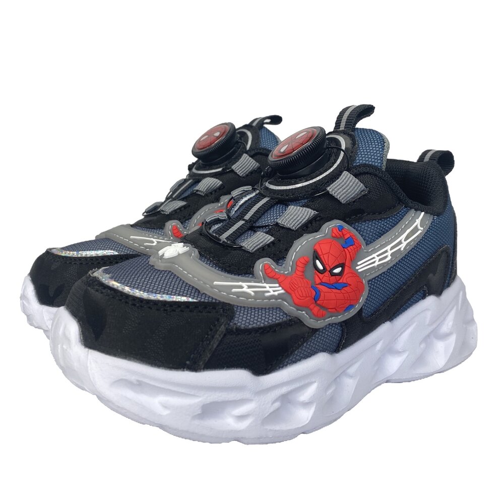 蜘蛛人 運動鞋 旋鈕球鞋 電燈鞋 童鞋 漫威 17-22號-圖片-7