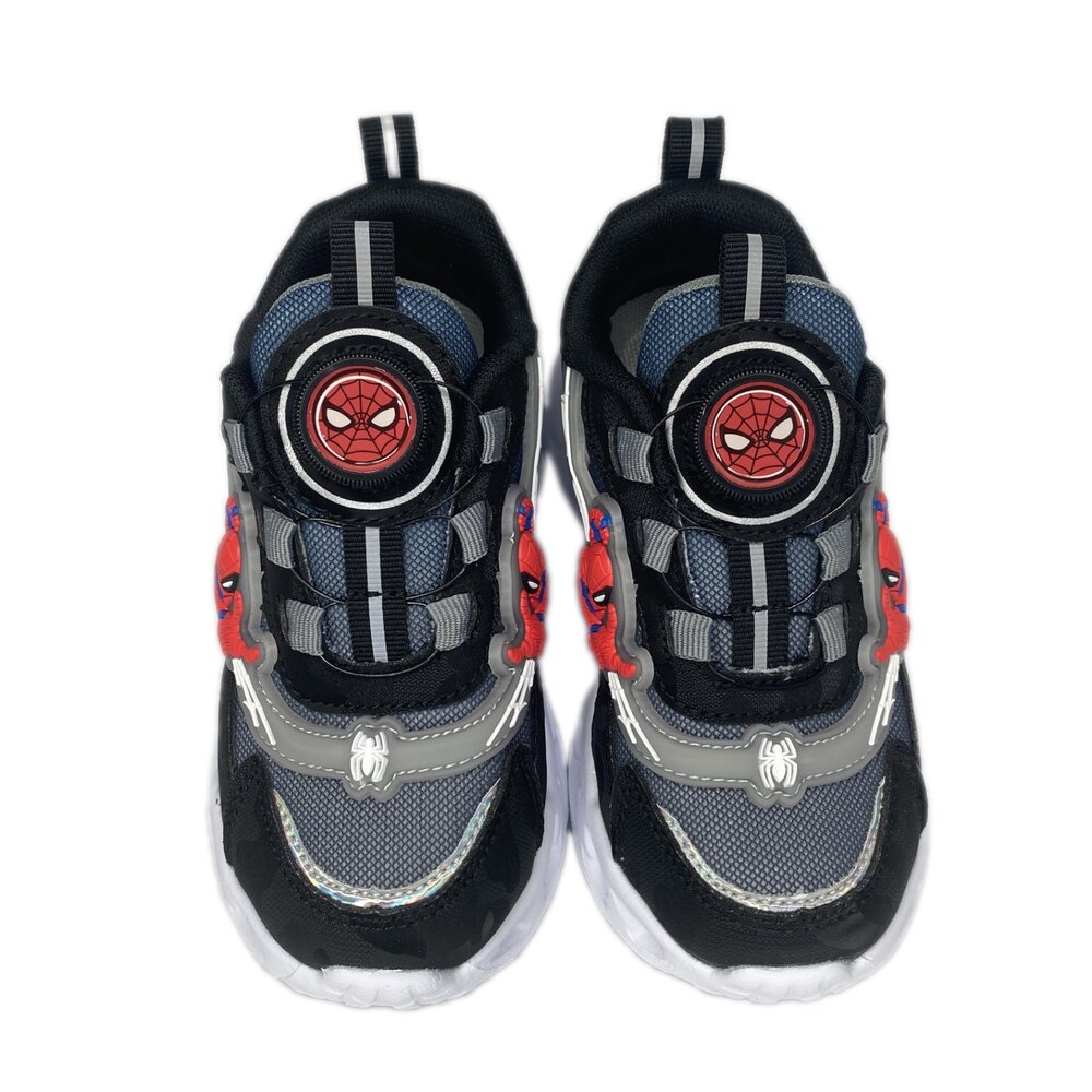 蜘蛛人 運動鞋 旋鈕球鞋 電燈鞋 童鞋 漫威 17-22號-圖片-9