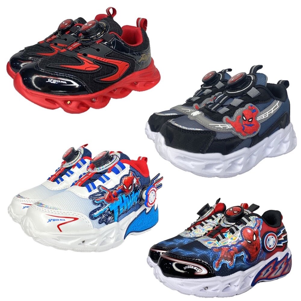 241106074544-蜘蛛人 運動鞋 旋鈕球鞋 電燈鞋 童鞋 漫威 17-22號