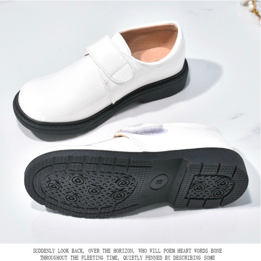 男童白皮鞋 表演鞋 花童鞋 全白 🔥現貨秒出🔥 兒童-圖片-3