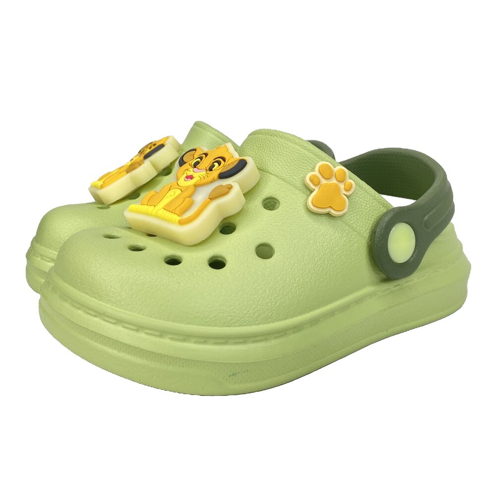 公主 衝鋒戰士 獅子王 電燈鞋 洞洞鞋 Carbot 兒童拖鞋 護趾 前包 台灣製 童鞋 白雪公主 男童 女童-圖片-1