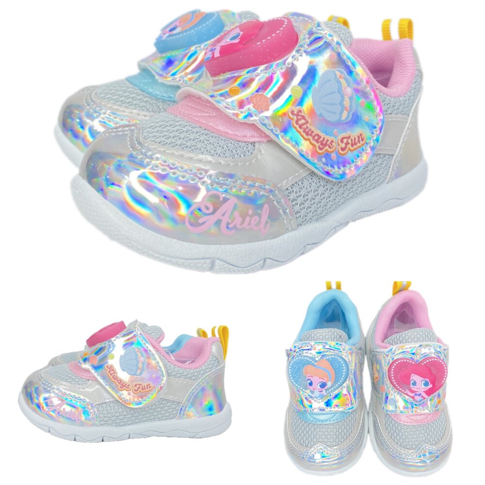 迪士尼 男童女童運動鞋 台灣製 兒童休閒鞋 布鞋 奇奇蒂蒂 麥坤 美人魚 柏睿-圖片-6