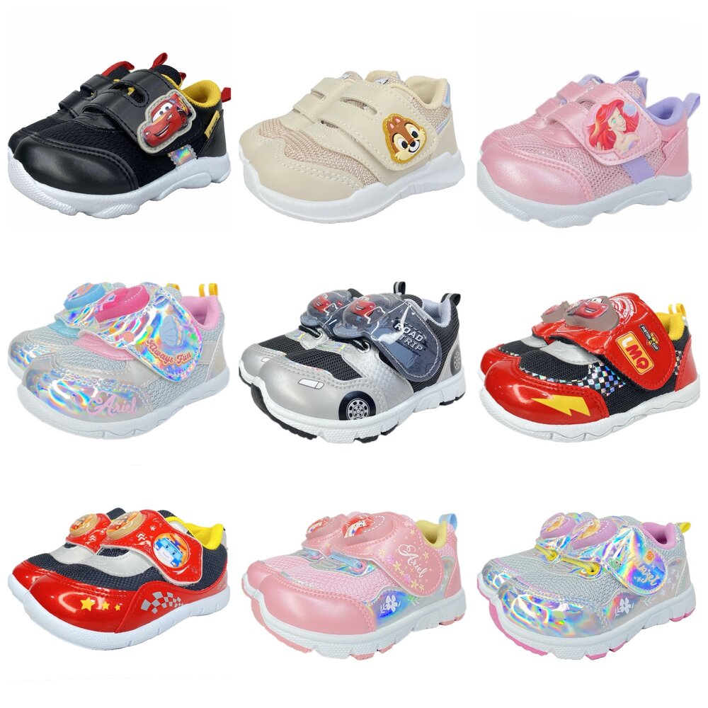 241201113714-迪士尼 男童女童運動鞋 台灣製 兒童休閒鞋 布鞋 奇奇蒂蒂 麥坤 美人魚 柏睿