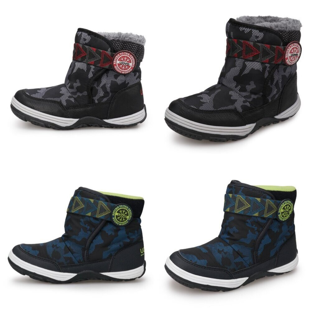 241201205230-UOVO 兒童保暖雪靴 男童 靴子 防滑防寒