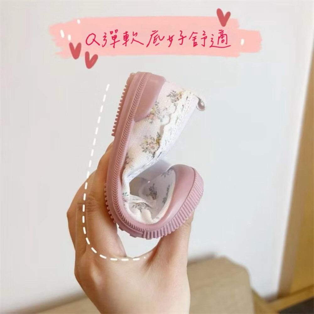 女童室內鞋 帆布休閒鞋 幼兒園 14-20號 🔥出口日本🔥 兒童 帆布鞋-圖片-1