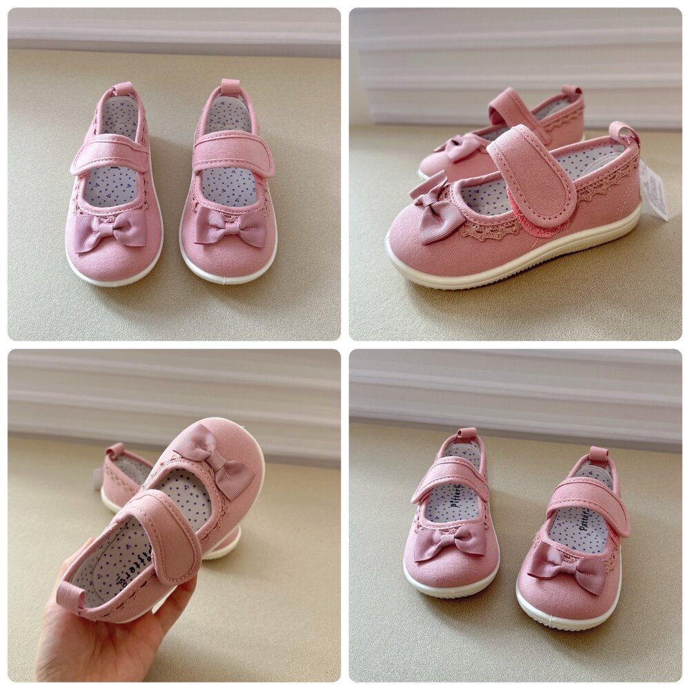 女童室內鞋 帆布休閒鞋 幼兒園 14-20號 🔥出口日本🔥 兒童 帆布鞋-圖片-1