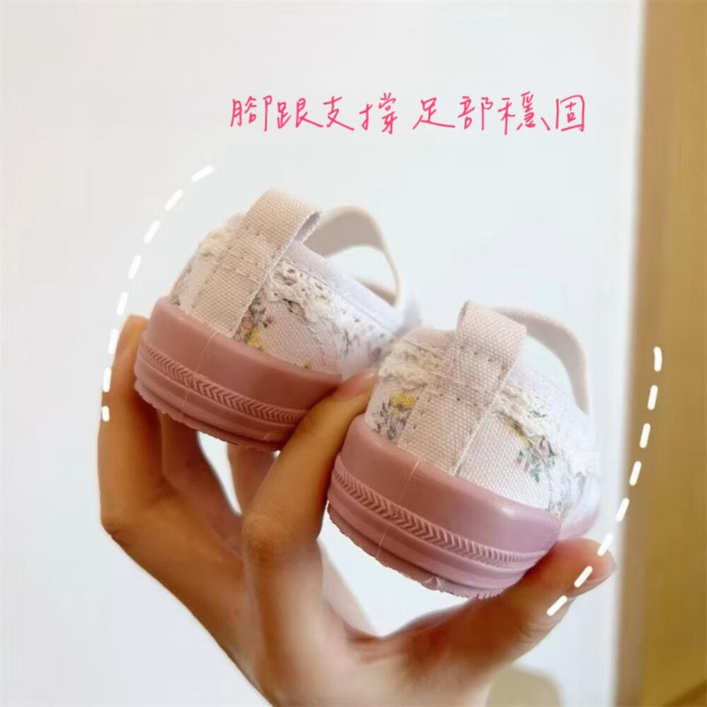 女童室內鞋 帆布休閒鞋 幼兒園 14-20號 🔥出口日本🔥 兒童 帆布鞋-圖片-2