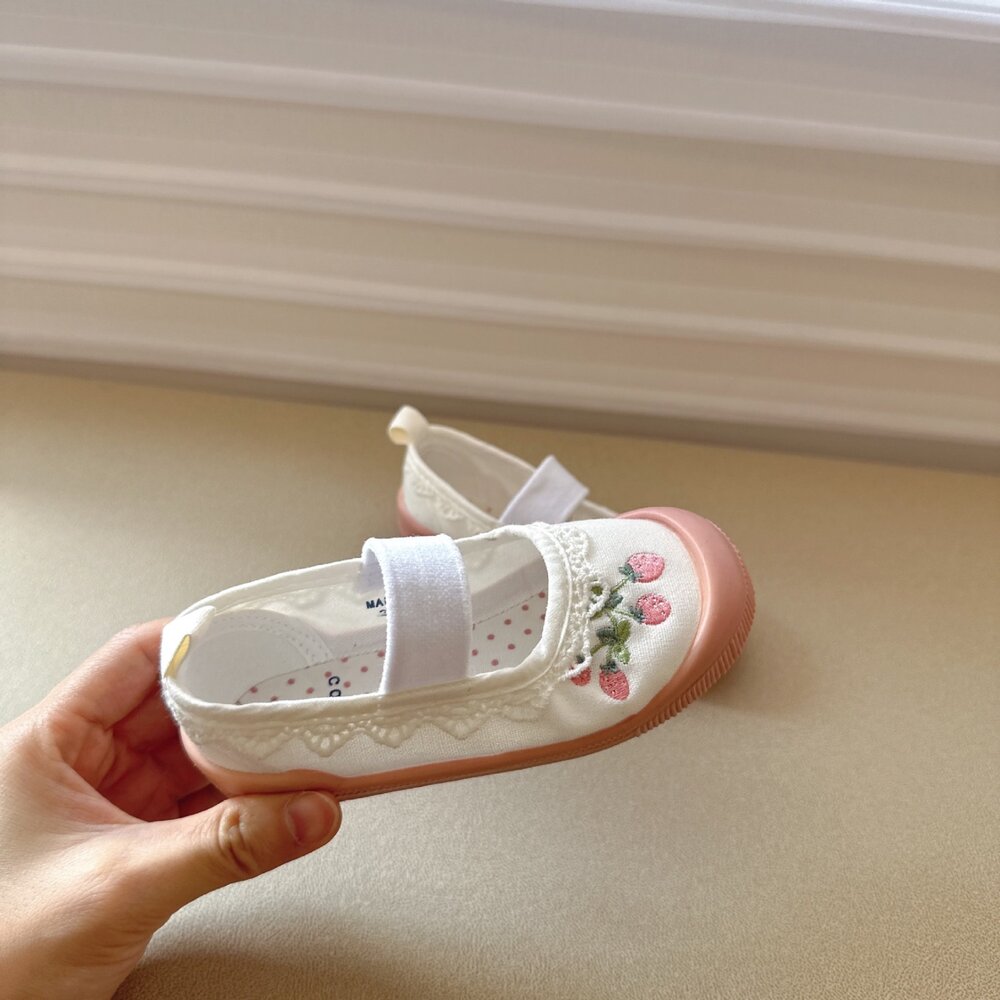 女童室內鞋 帆布休閒鞋 幼兒園 14-20號 🔥出口日本🔥 兒童 帆布鞋-圖片-11