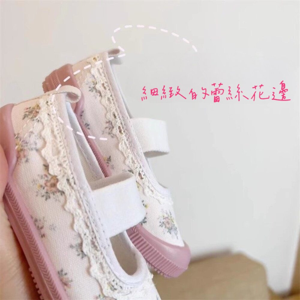 女童室內鞋 帆布休閒鞋 幼兒園 14-20號 🔥出口日本🔥 兒童 帆布鞋-圖片-3