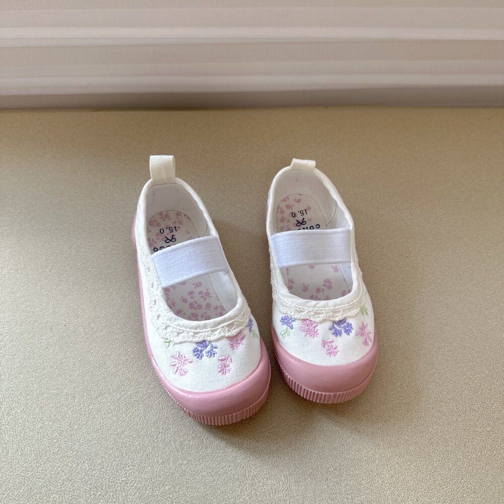 女童室內鞋 帆布休閒鞋 幼兒園 14-20號 🔥出口日本🔥 兒童 帆布鞋-圖片-5