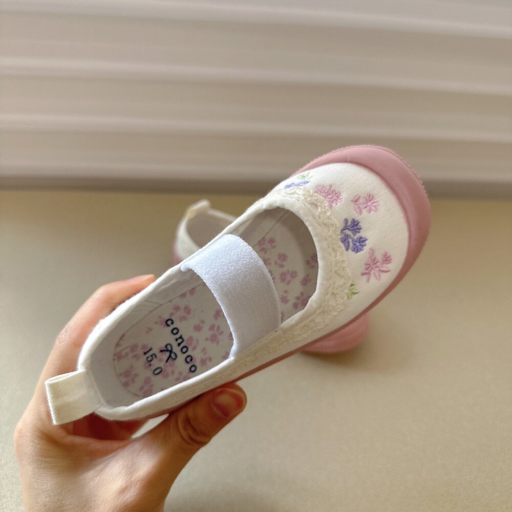 女童室內鞋 帆布休閒鞋 幼兒園 14-20號 🔥出口日本🔥 兒童 帆布鞋-圖片-5