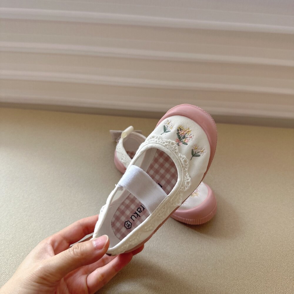 女童室內鞋 帆布休閒鞋 幼兒園 14-20號 🔥出口日本🔥 兒童 帆布鞋-圖片-6