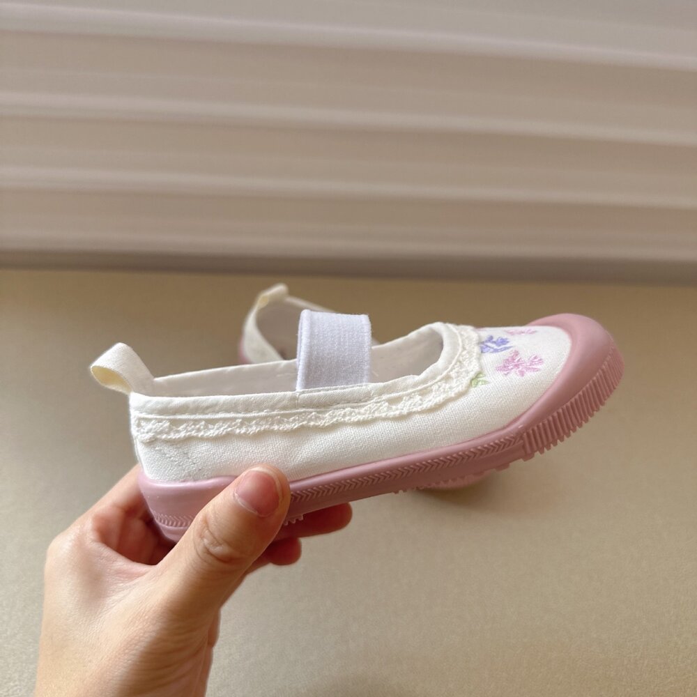 女童室內鞋 帆布休閒鞋 幼兒園 14-20號 🔥出口日本🔥 兒童 帆布鞋-圖片-7