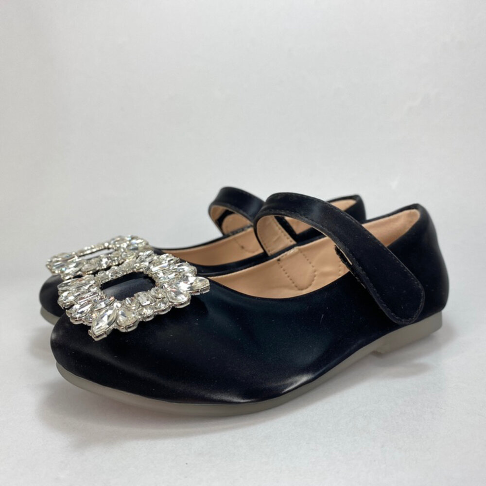 女童水鑽方釦娃娃鞋 公主鞋 🔥獨家訂製款🔥 平底鞋 休閒鞋 兒童-圖片-1