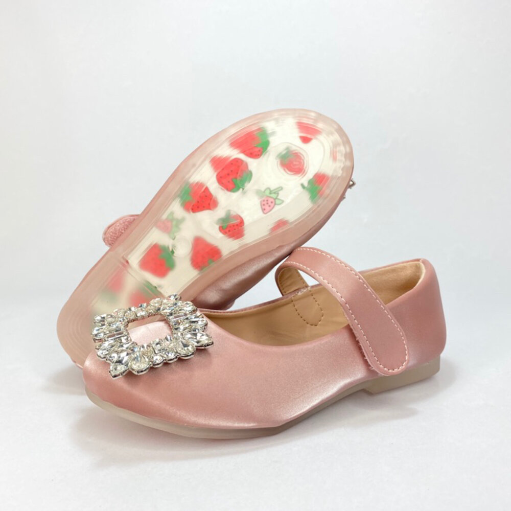 女童水鑽方釦娃娃鞋 公主鞋 🔥獨家訂製款🔥 平底鞋 休閒鞋 兒童-圖片-7