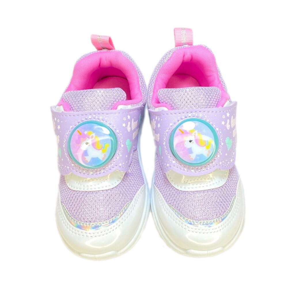 女童閃亮電燈鞋 運動鞋 獨角獸 台灣製 銀色 最新款 16-21號-圖片-8