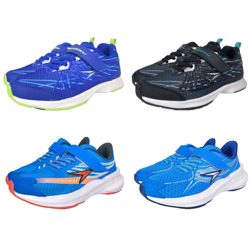 25011407352774-瞬足 男童運動鞋 機能鞋 童鞋 2E 球鞋 競速鞋 輕量彈性