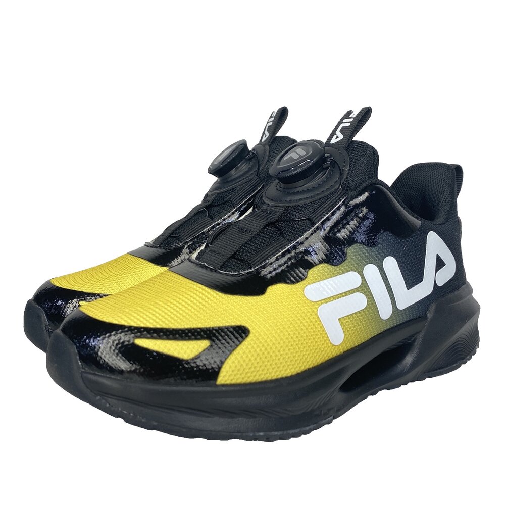 Fila 兒童旋鈕運動鞋 童鞋 機能鞋 16-24號 白色 中童 球鞋 康特杯 男童女童-圖片-1