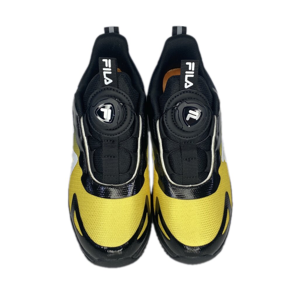 Fila 兒童旋鈕運動鞋 童鞋 機能鞋 16-24號 白色 中童 球鞋 康特杯 男童女童-圖片-2