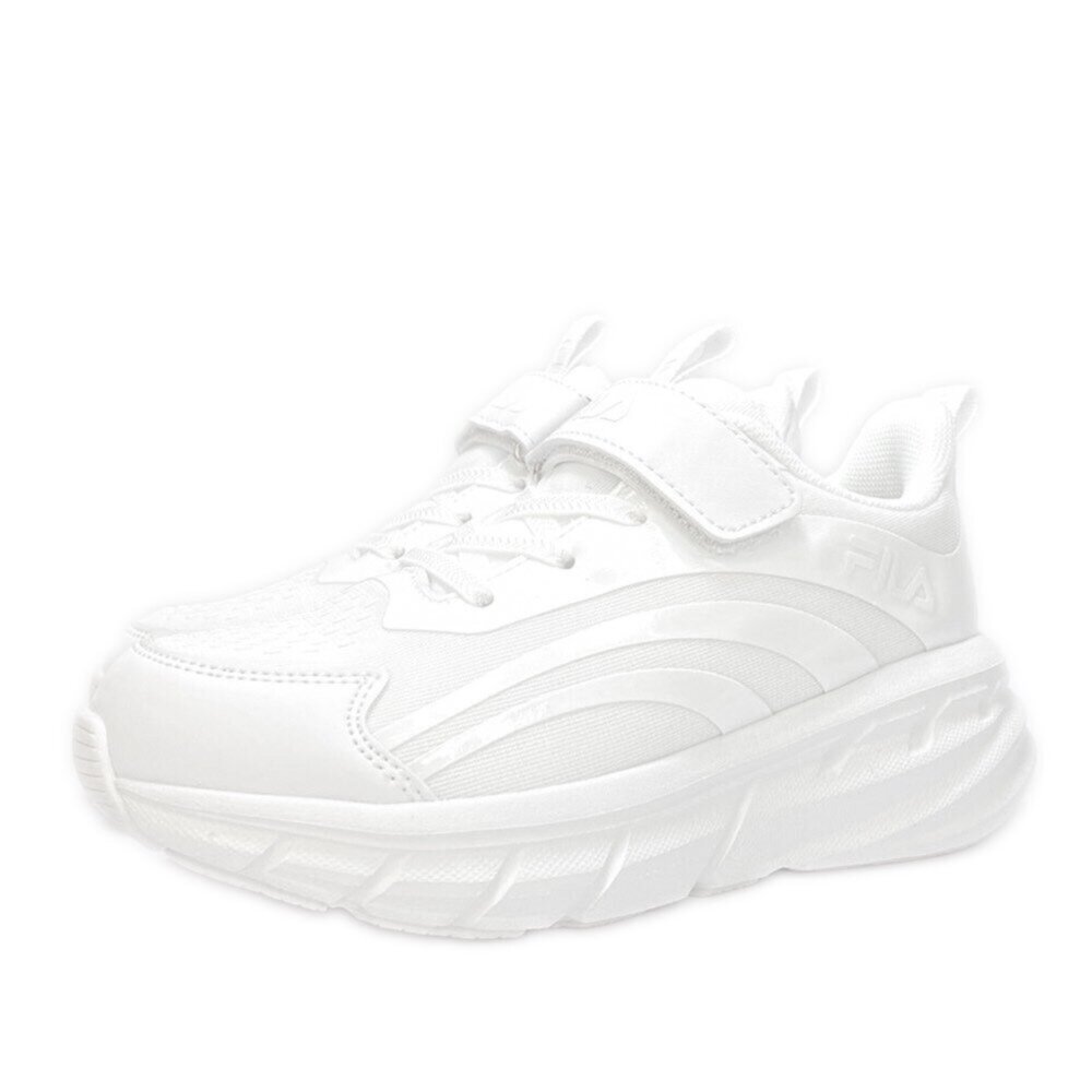 Fila 兒童旋鈕運動鞋 童鞋 機能鞋 16-24號 白色 中童 球鞋 康特杯 男童女童-圖片-7