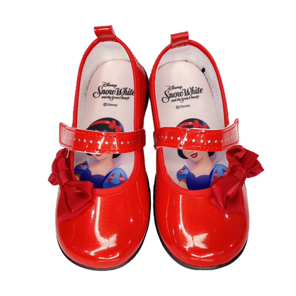 白雪公主 女童娃娃鞋 公主鞋 皮鞋 白色 紅色 藍色 皮鞋 花童鞋 台灣製造-圖片-2