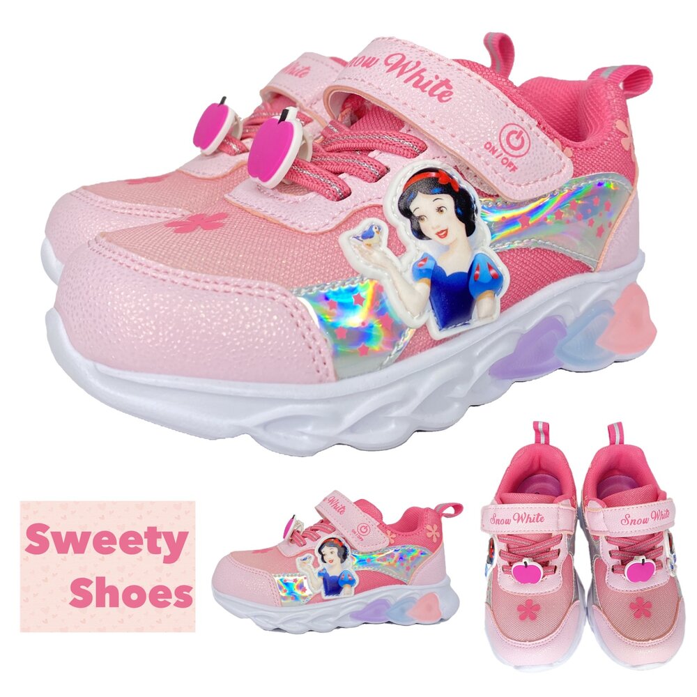 250203202159-白雪公主 運動鞋 電燈鞋 迪士尼女童童鞋 16-21號 球鞋