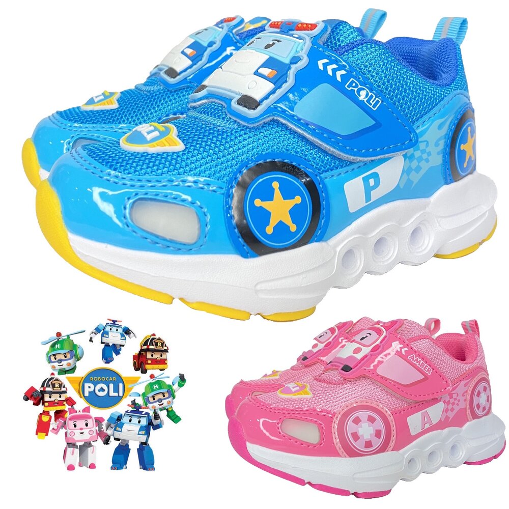 250205073008-波力 男童女童運動鞋 電燈鞋 16-20號 球鞋 安寶 童鞋 兒童