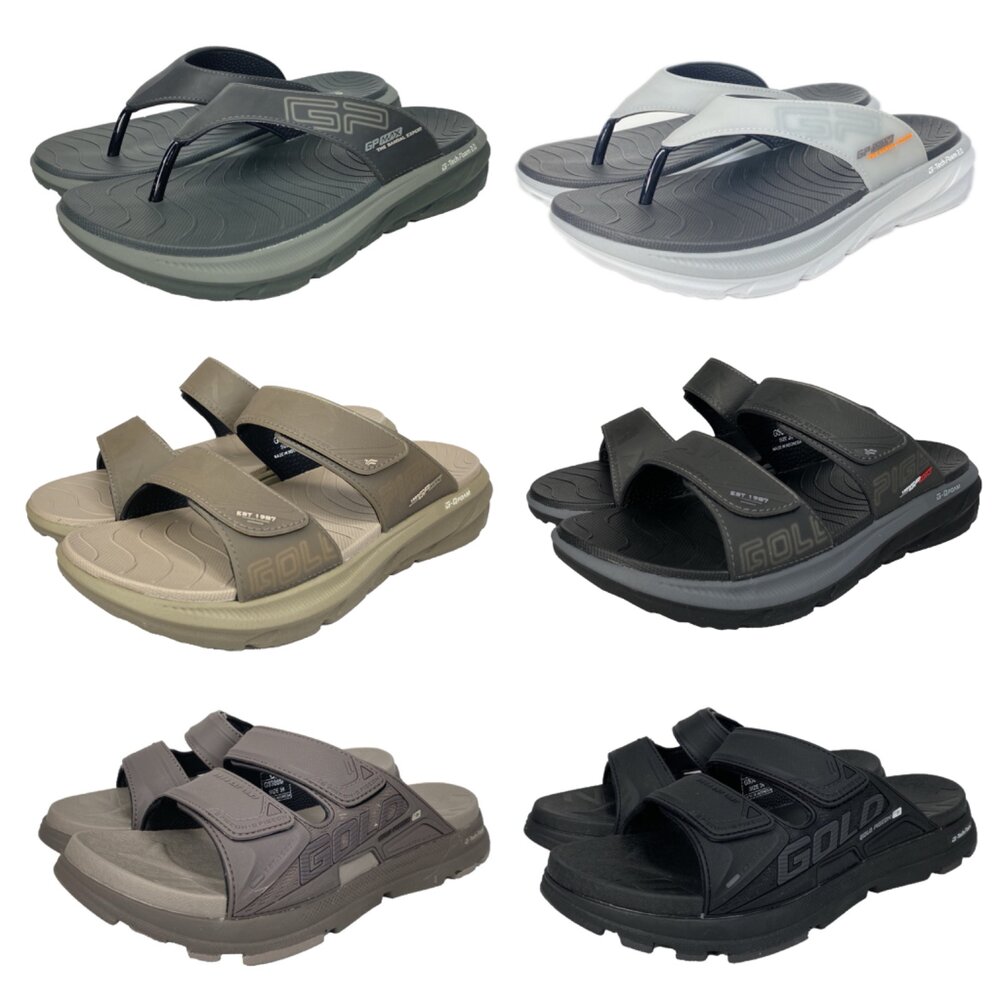 🔥寬厚腳專用🔥 GP 男人拖鞋 九折 夾腳拖 厚底 足弓 人字拖 休閒運動拖鞋 男用 G9388M G5653M 封面照片