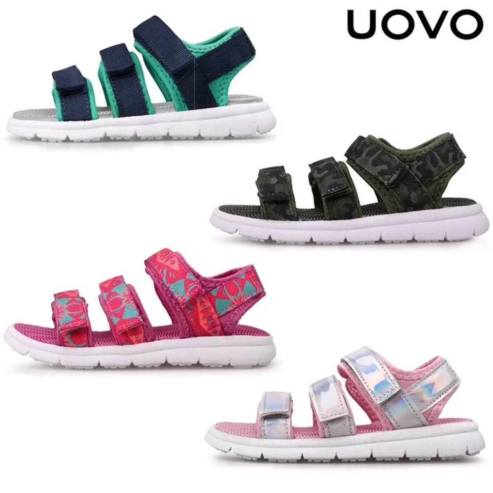 250322212059-UOVO 男童女童運動涼鞋 玩水 輕量 兒童 休閒 18-23公分 專櫃 魔鬼氈