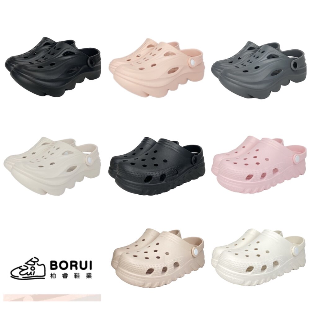 250329220717-台灣製 男女用洞洞鞋 玩水 防水 前包拖鞋 雨鞋 36-43號 柏睿