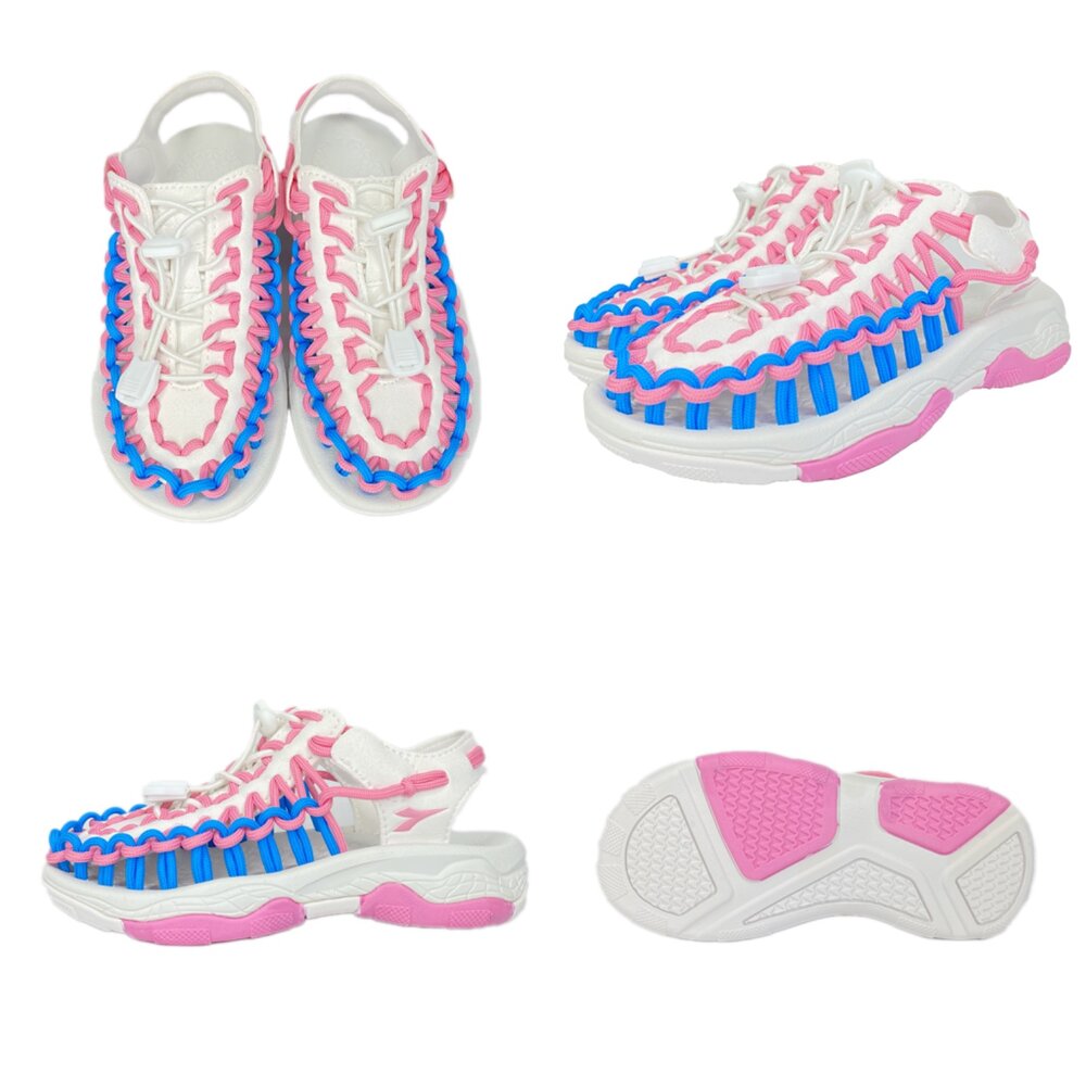 Diadora 兒童護趾涼鞋 編織 男童女童 洞洞鞋 溯溪 玩水-圖片-3