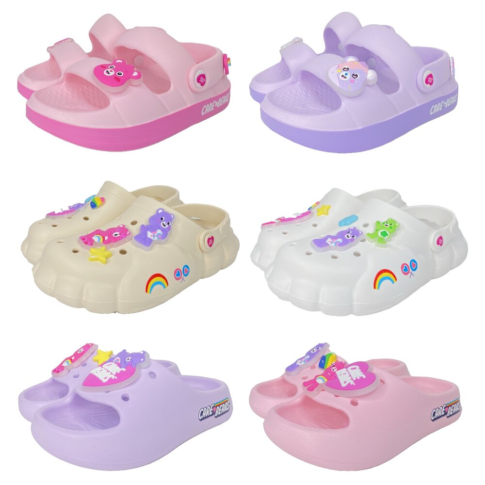 250506124427-彩虹熊 女人女童拖鞋 兒童 涼鞋 17-24號 園丁鞋 洞洞鞋 CareBears