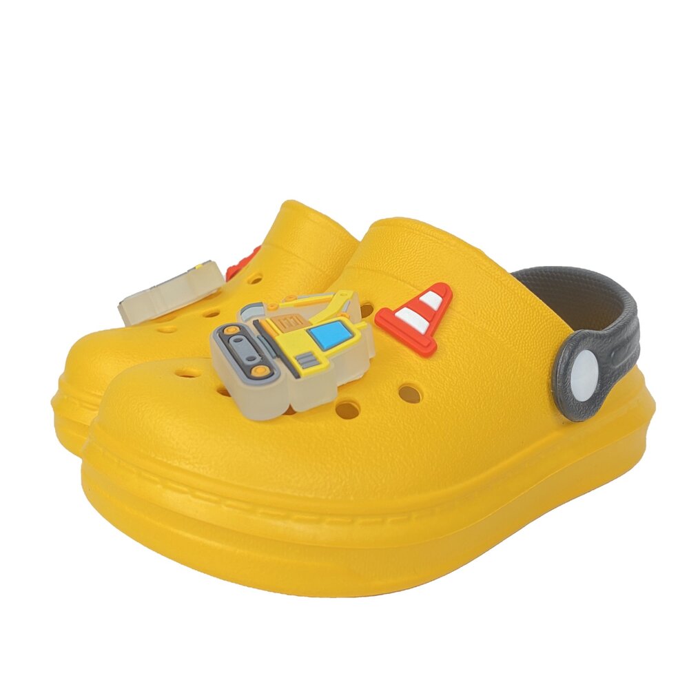 交通世界 Tomica 兒童洞洞鞋 拖鞋 獨角獸 男童女童 布希鞋 護趾 涼鞋 15-20號-圖片-1