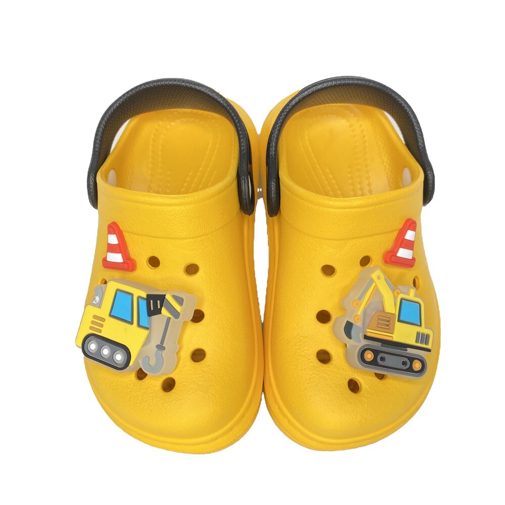 交通世界 Tomica 兒童洞洞鞋 拖鞋 獨角獸 男童女童 布希鞋 護趾 涼鞋 15-20號-圖片-2